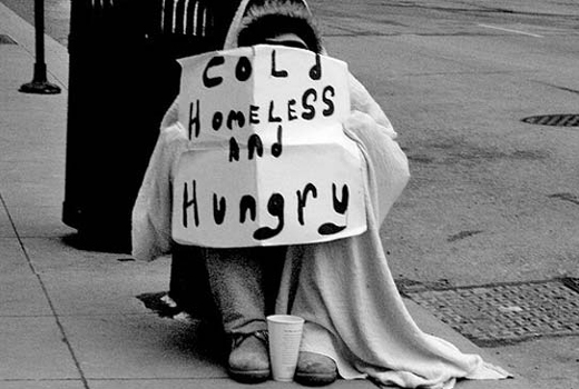 Homeless man